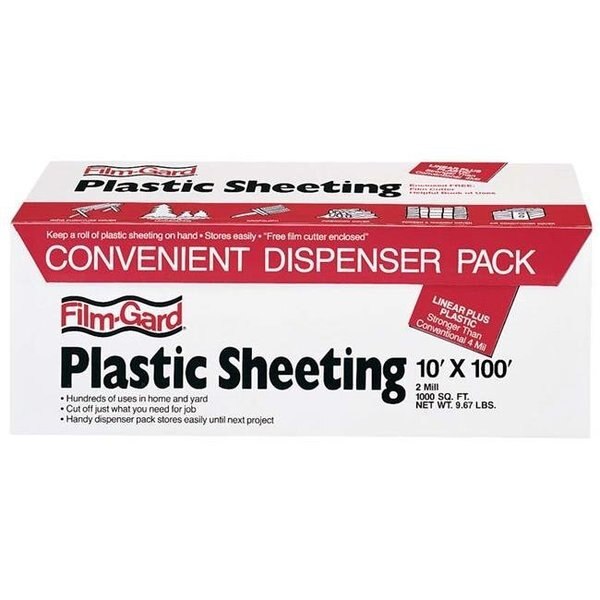 Poly-America Poly-america 10in. X 100 2 ML Clear Plastic Sheeting  RS210-100C 73257101004